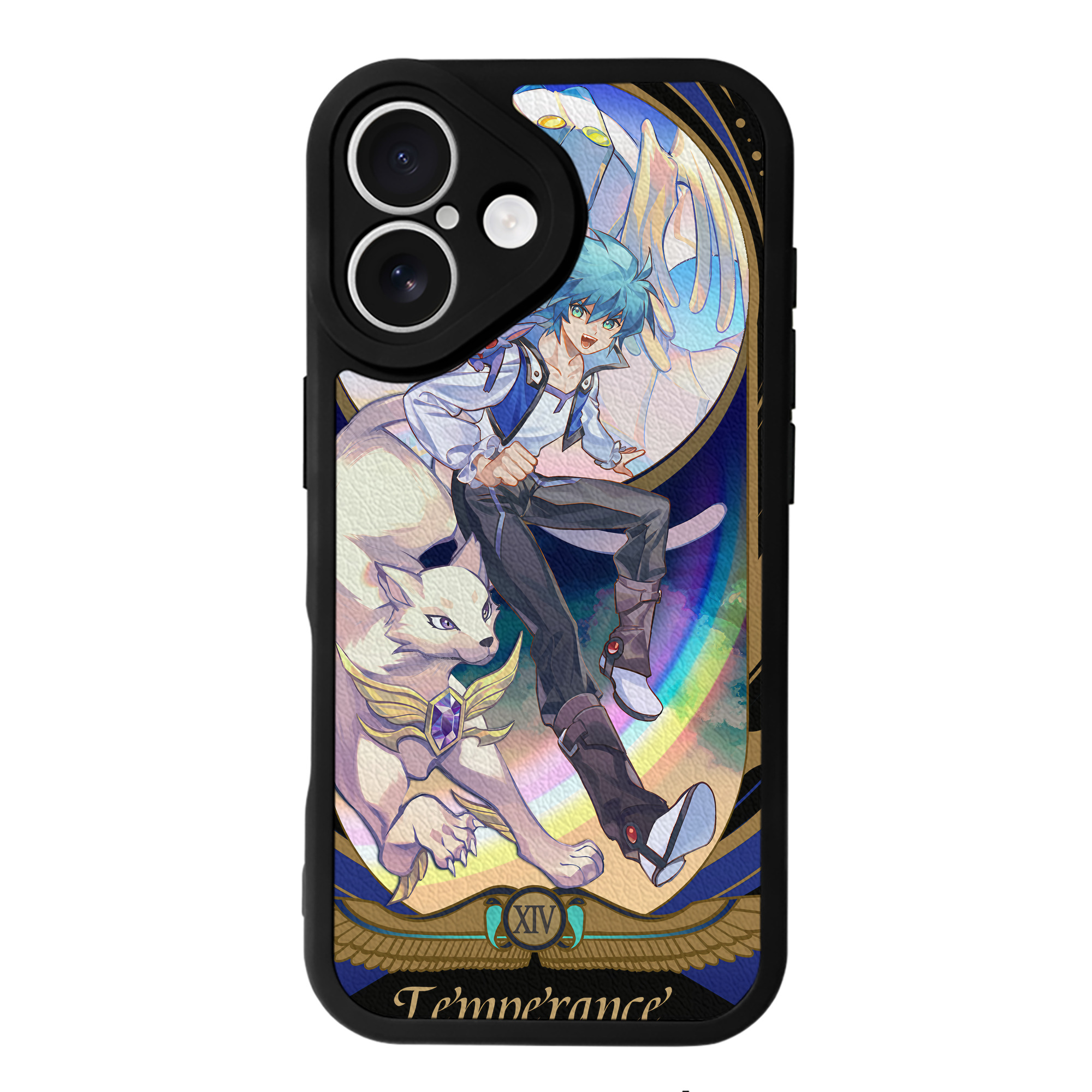 （画像用） 遊☆戯☆王 Yu-Gi-Oh! 【iPhone 16シリーズ対応】シリコンスマホケース（レザー調） 材質：シリコン